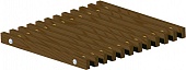 Решетка рулонная деревянная TECHNO-WARM ррд 350-800 темное дерево (орех) 
