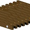 Решетка рулонная деревянная TECHNO-WARM ррд 350-4400 темное дерево (орех) 